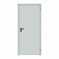 Дверь противопожарная 1880*1220 мм (левая, 9016, с наличником, с порогом, раб. 1000)